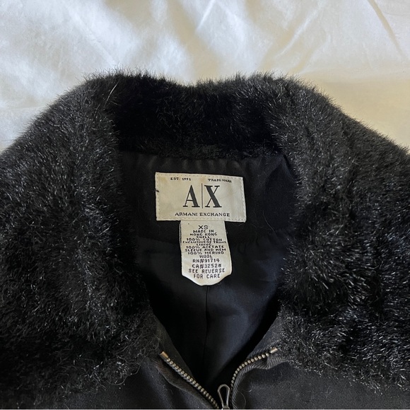 Armani Exchange Fur Collar Jacket - Picture 2 of 3